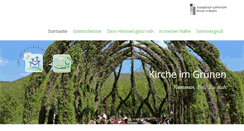 Desktop Screenshot of kircheimgruenen.de