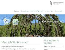 Tablet Screenshot of kircheimgruenen.de